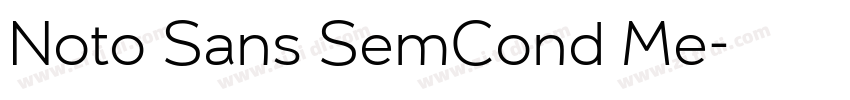 Noto Sans SemCond Me字体转换